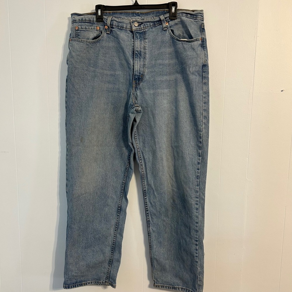 Levi Strauss & Co 550 Mens Jeans W40 L32 Relaxed‎ Fit Light Wash Denim